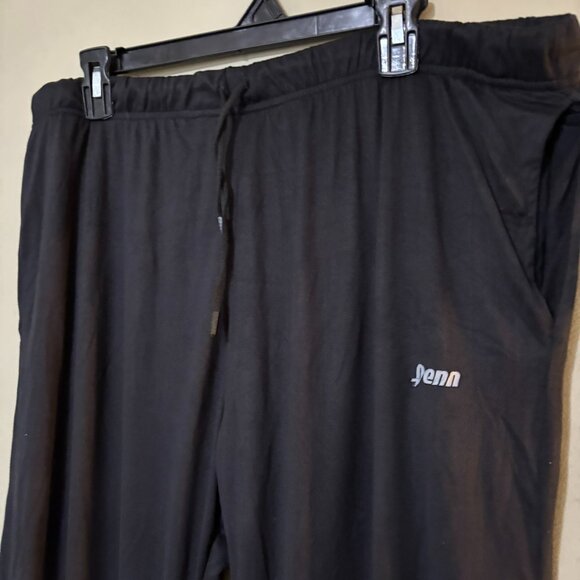 Penn Sleepwear Black Lounge / Pajama Pants — Drawstring Elastic Waist • Size XL - Picture 4 of 5